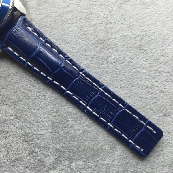 Replica Breitling Super Ocean Heritage Chrono SS Blue Dial SS Leather Strap A7750 - Top club