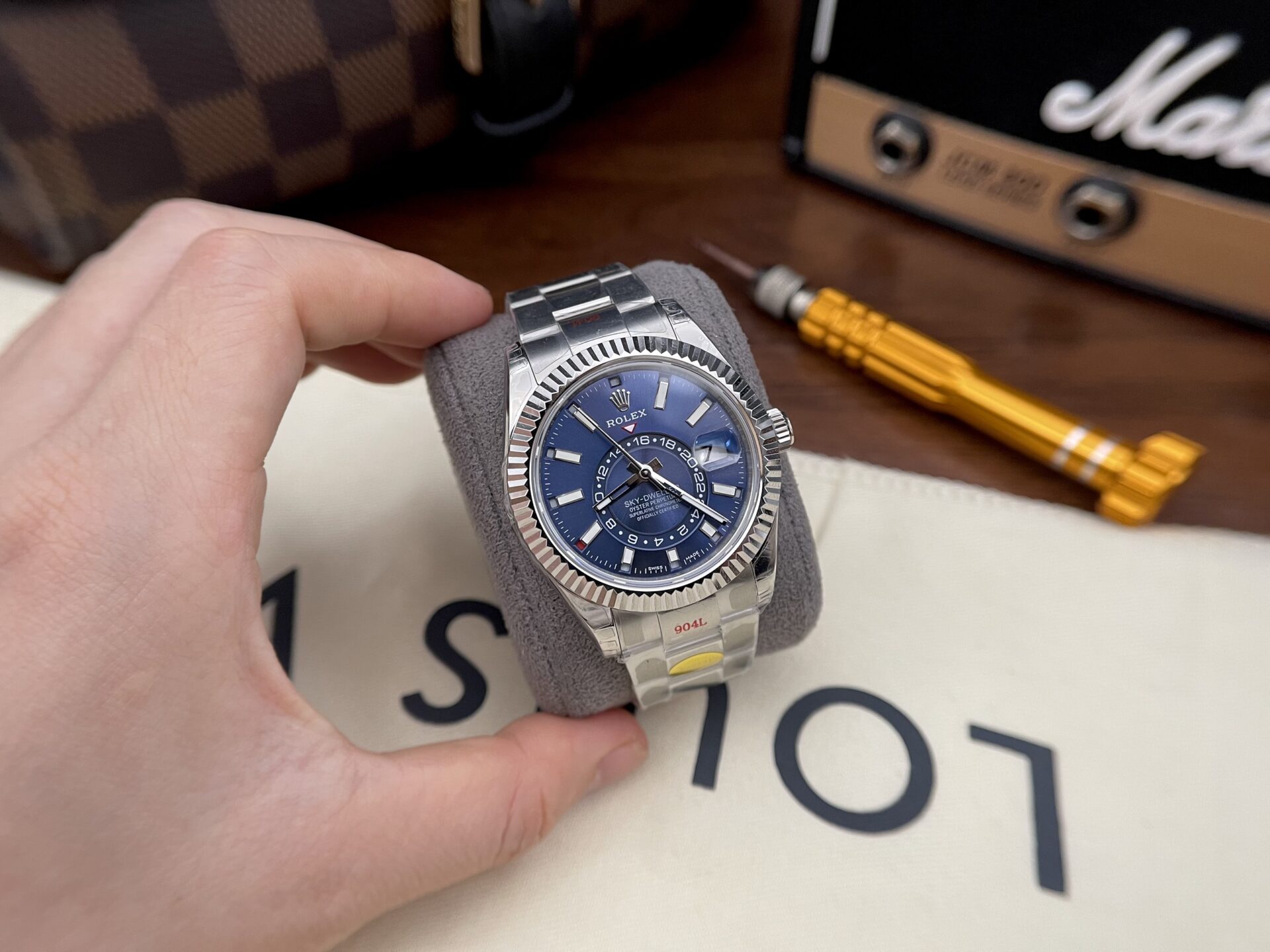 Rolex Replica 11 Watch Sky-Dweller 326934 Noob Factory Blue Dial Metal Strap 42mm - Top club