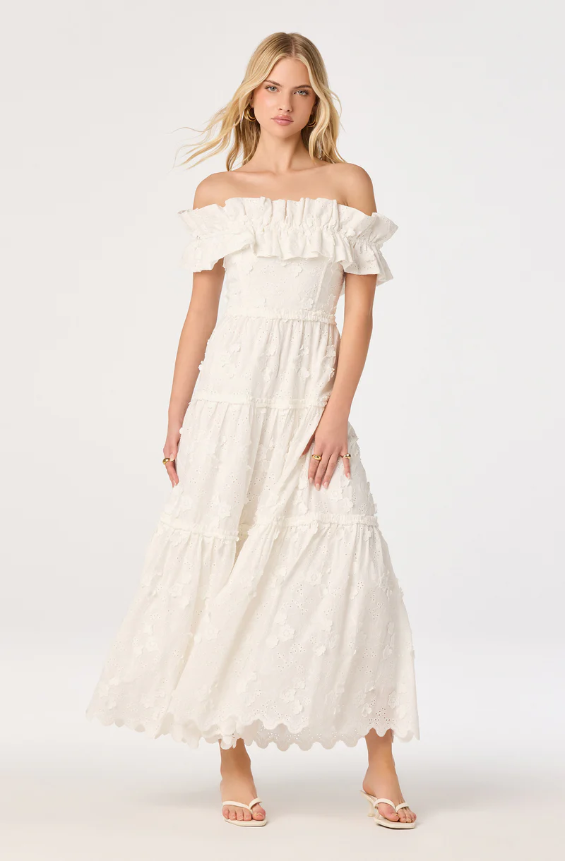 Piccola Off Shoulder Maxi Dress