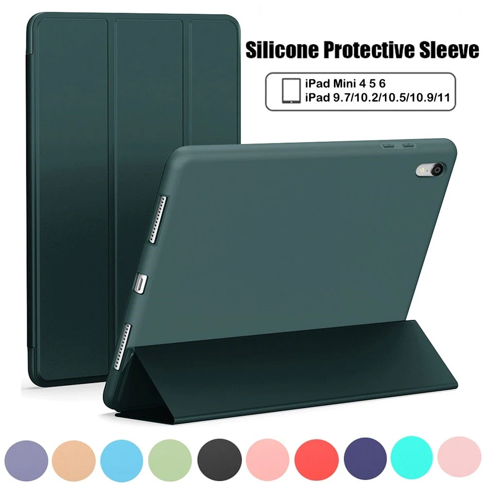 Silicone Tri-Fold Stand Case for iPad - Wholesale & Influencer
