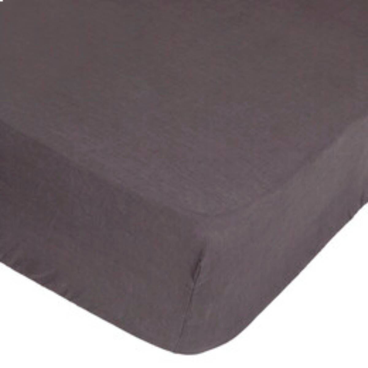 Fitted sheet "Linah", washed linen Slate grey, 140x190 cm