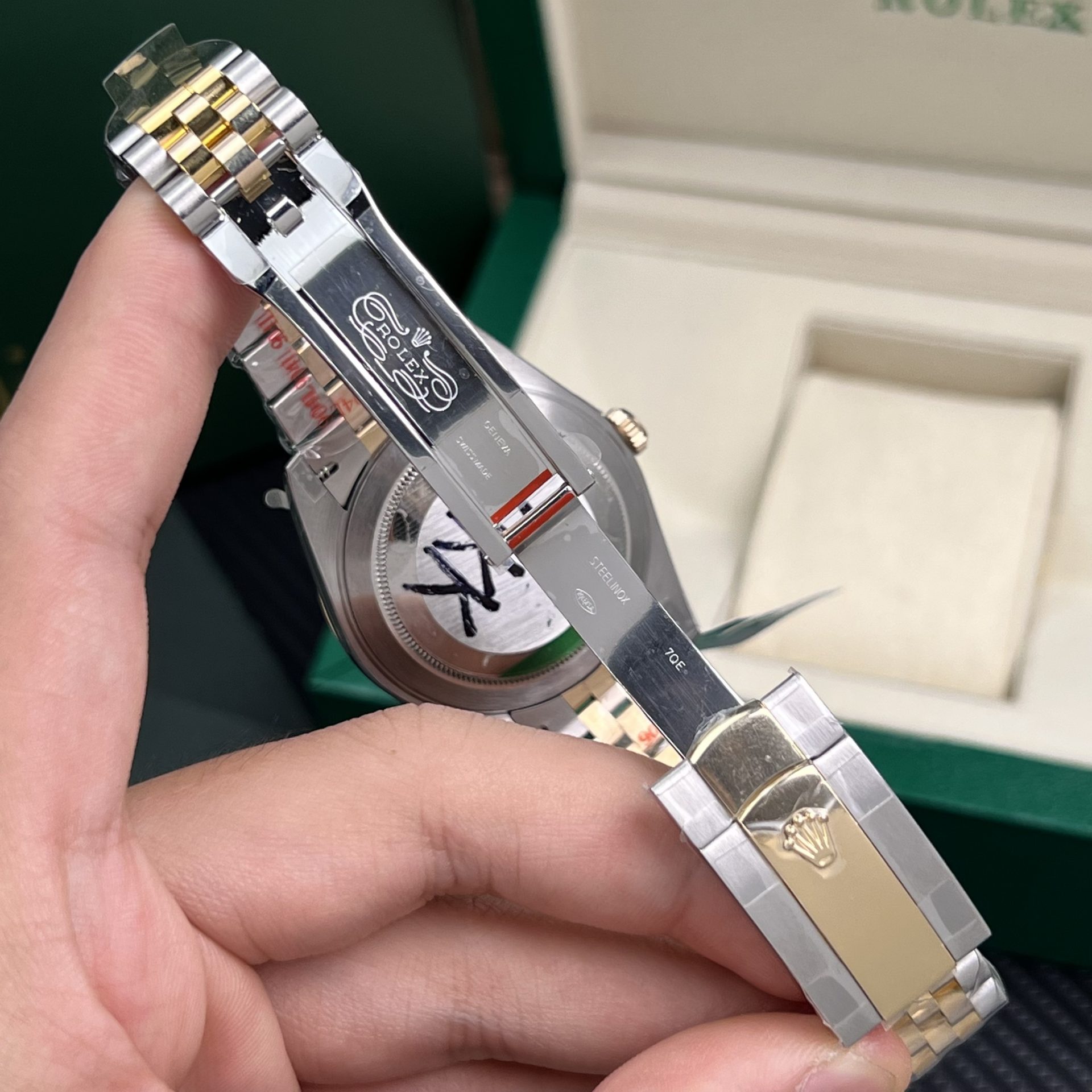 Rolex Replica Watch DateJust Gold Wrapped Mother Of Pearl Dial GM Factory 41mm - Top club