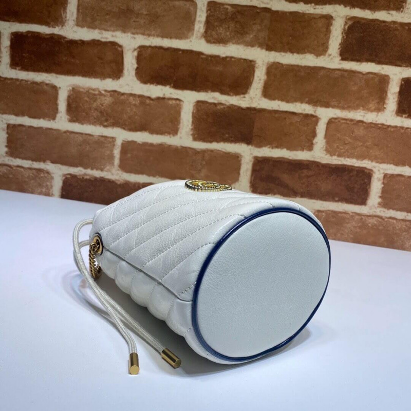 Replica Gucci Gg Marmont Mini Bucket Bag 575163 White1:1High-quality replica