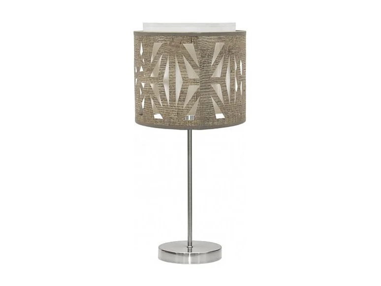 Modèle de bureau KATERINA Nickel / bois Gris FABRILAMP