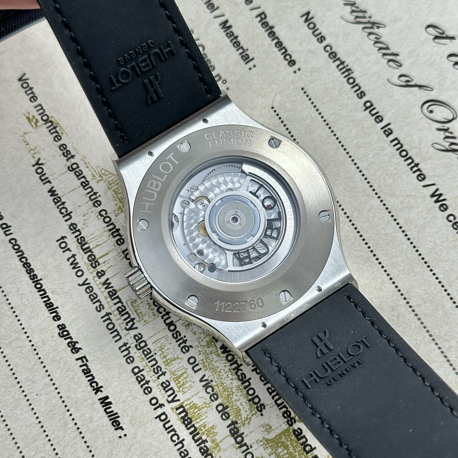 Hublot Replica 1:1 Watch Classic Fusion Aerofusion Moonphase Leather Strap 45mm - Top club