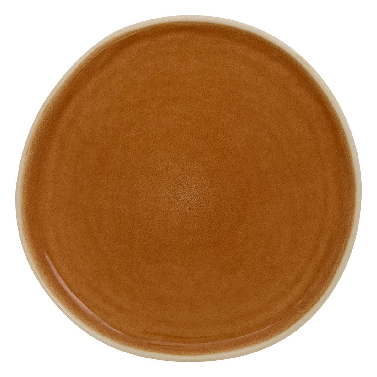 Flat plate "Wonja" Earthenware, D.27 cm, Yellow