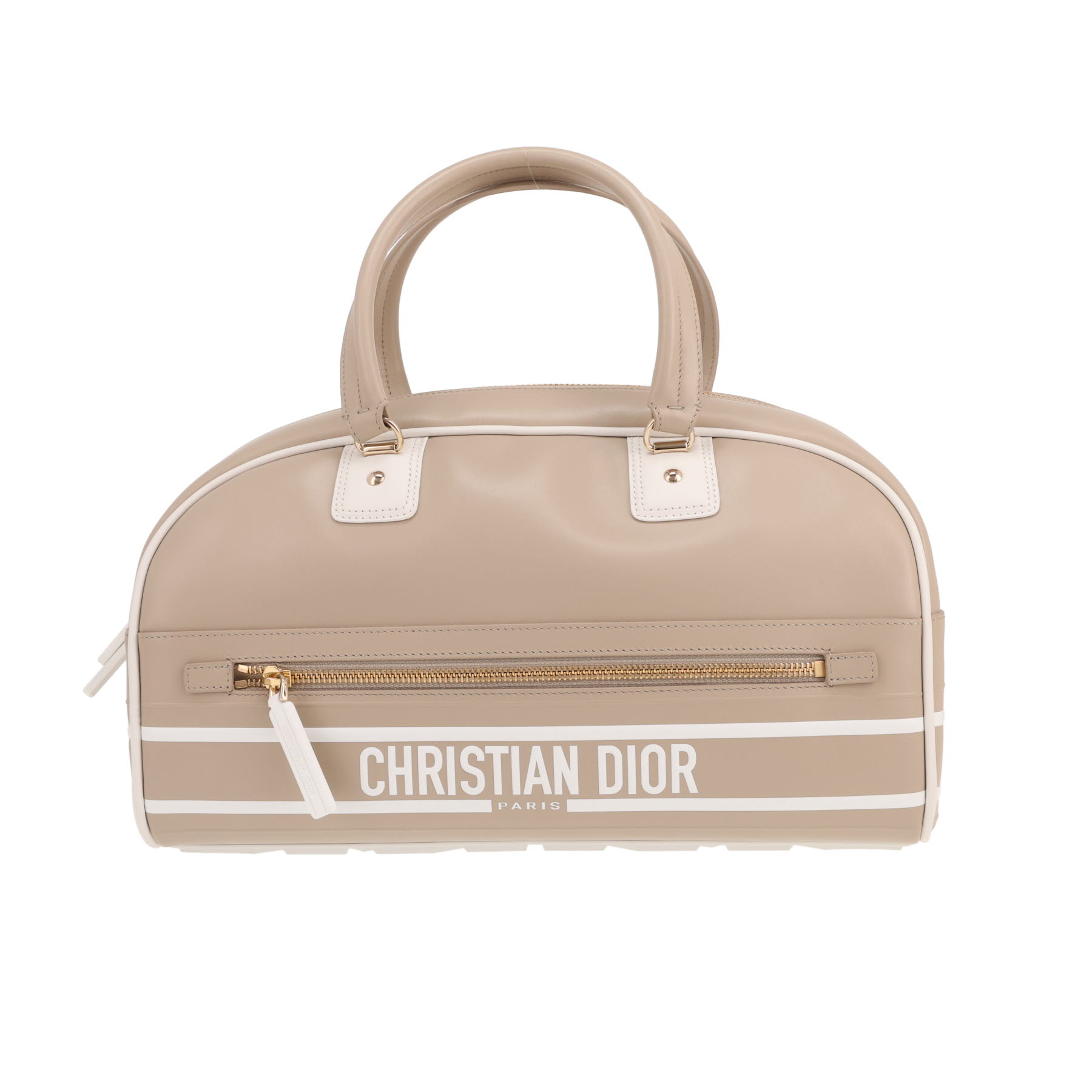 Dior Bowling handbag in beige leather1:1High-quality replica