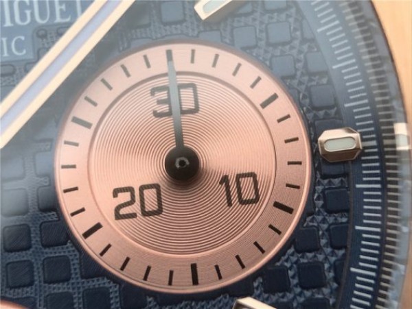 Replica Audemars Piguet Royal Oak Chronograph RG JHF Blue/RG Dial RG Bracelet A7750 - Top club