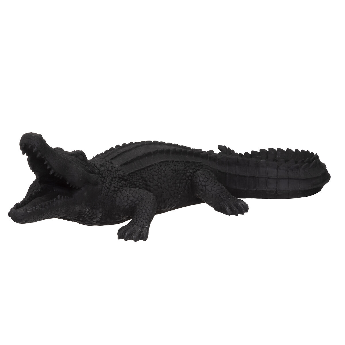 Crocodile statue Black, H.30 cm