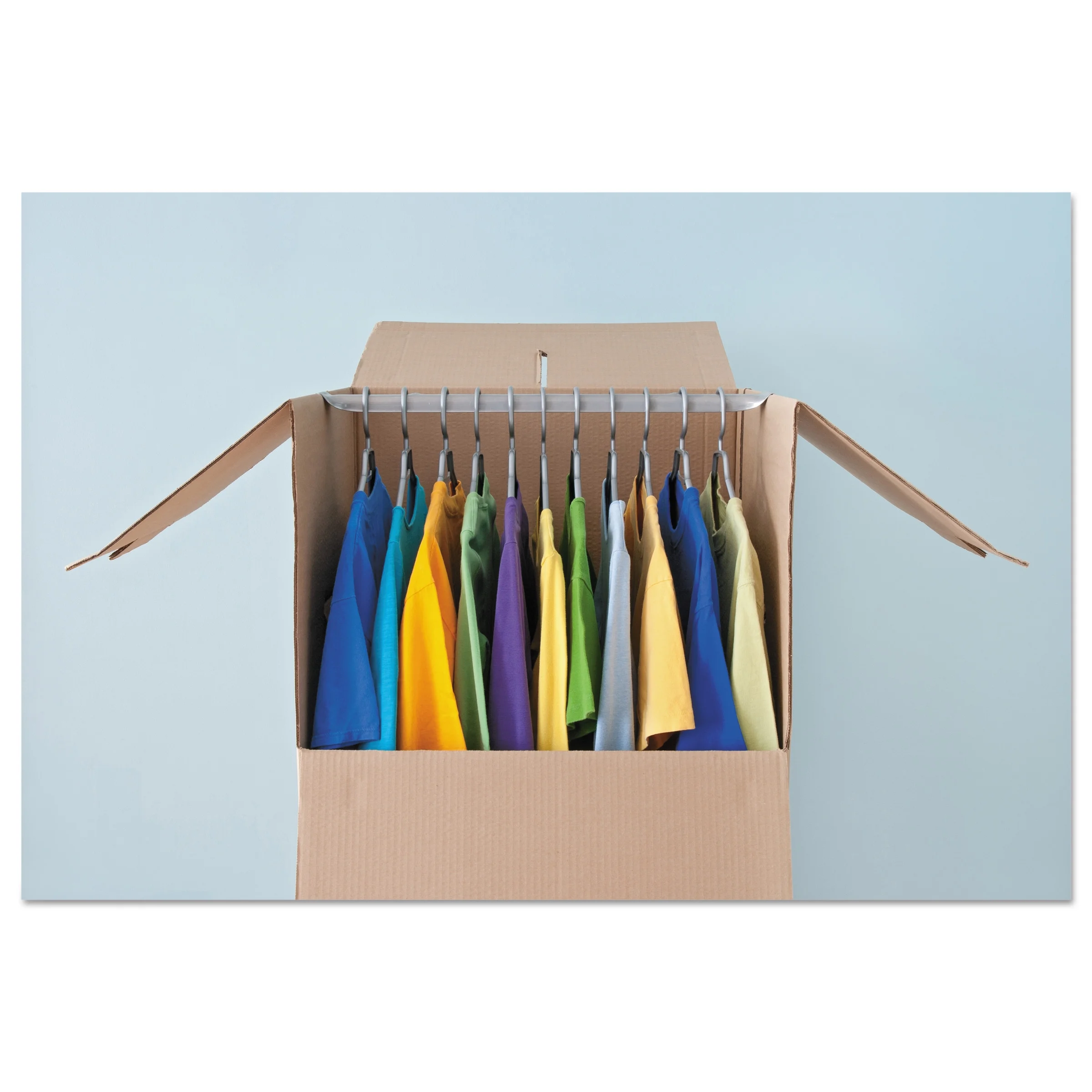 General Supply Brown Corrugated Wardrobe Moving/Storage Boxes, 24l x 20w x 46h, 5/Bundle