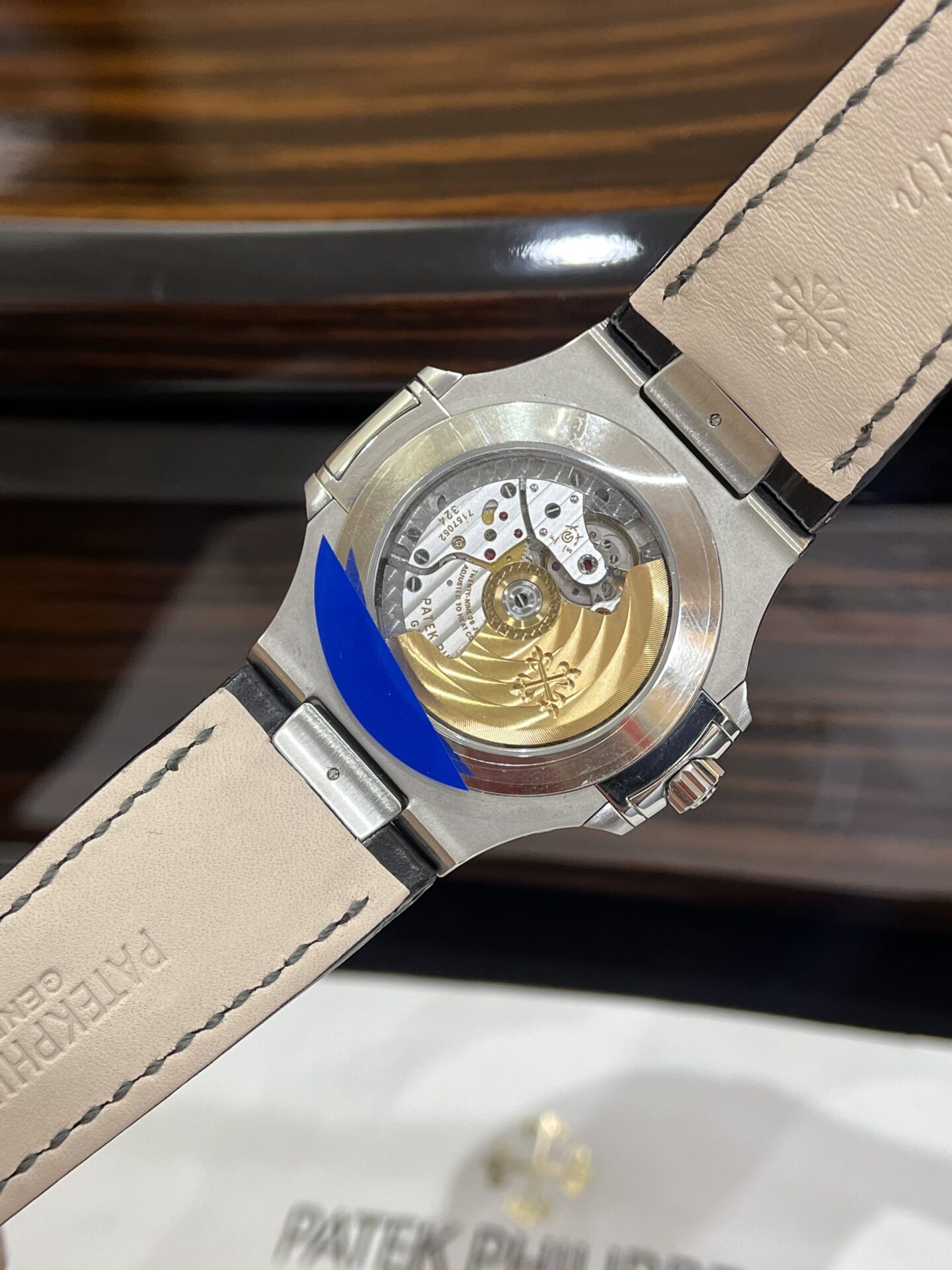 Patek Philippe Replica Watch Nautilus 5726G Black Leather Strap GR Factory 40.5mm - Top club