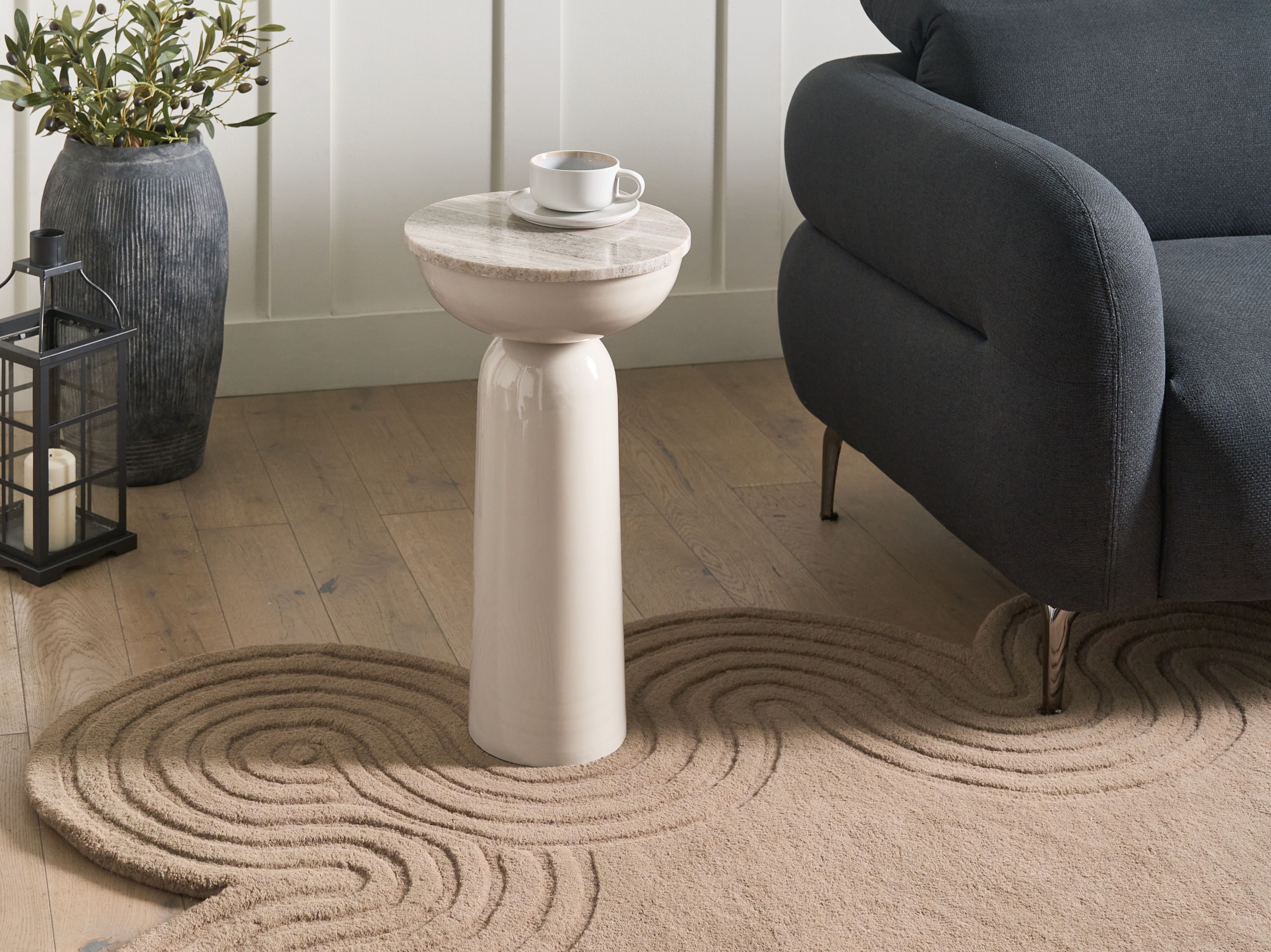 Side Table FALCON Metal Beige