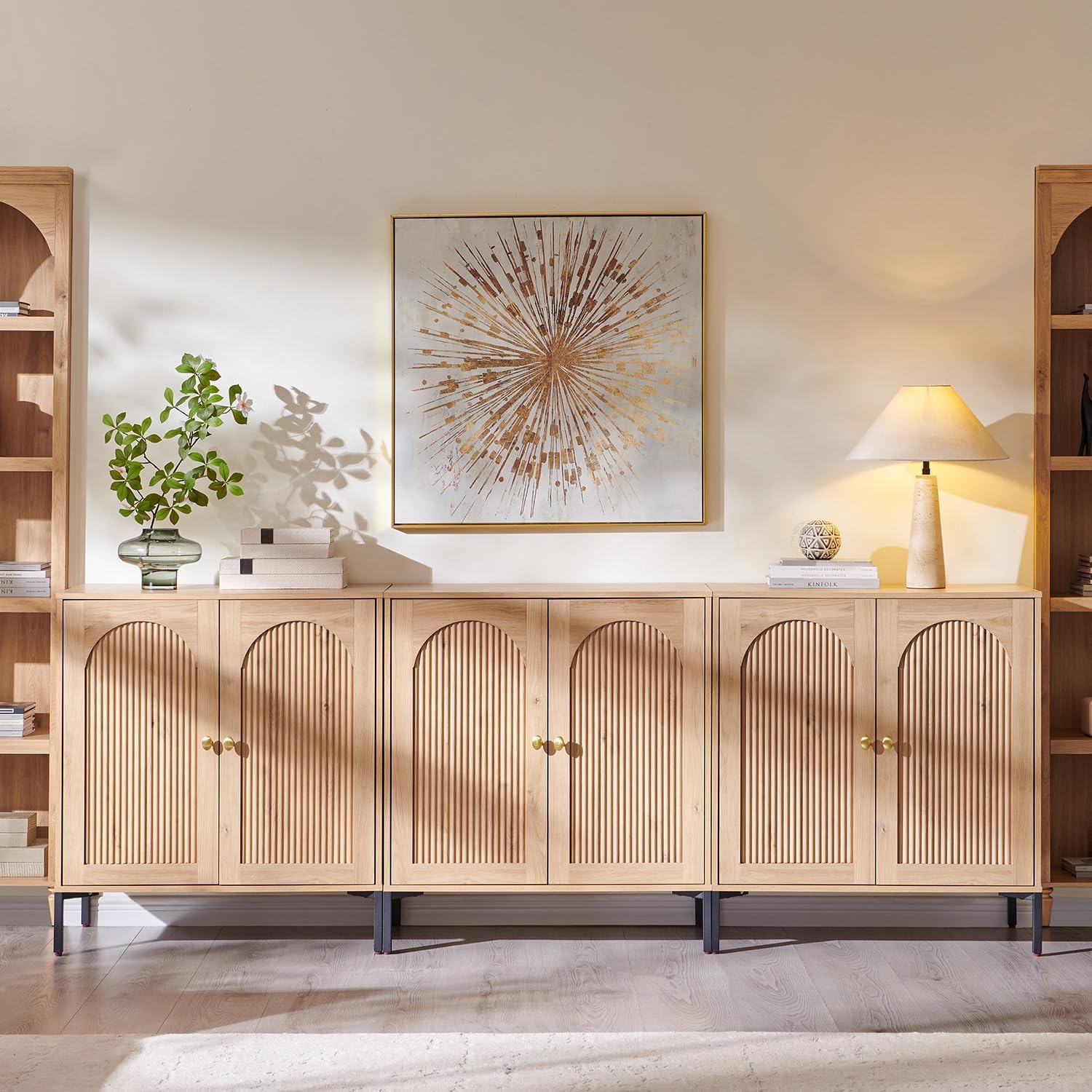 Modern Buffet Cabinet with Storage, 92.63