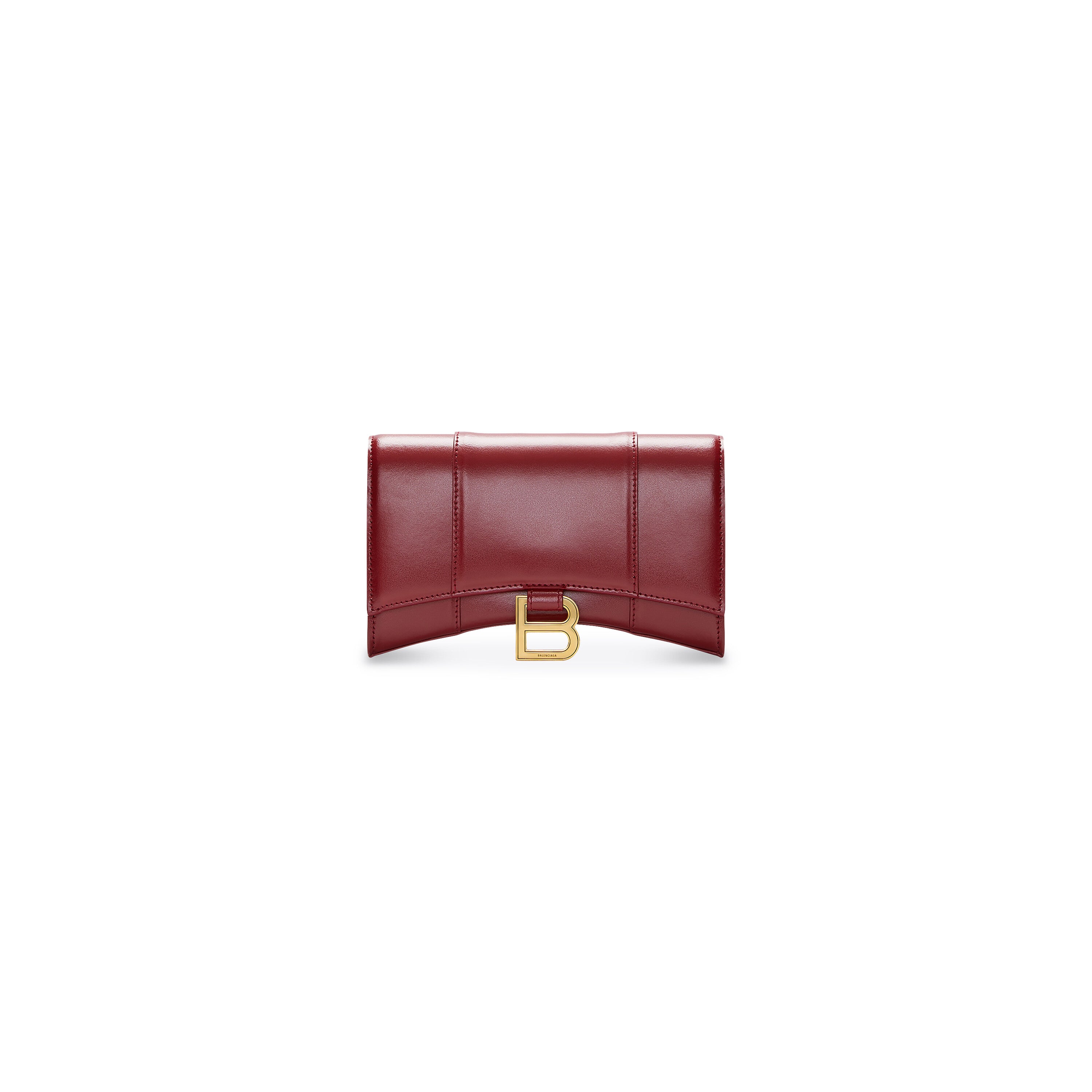 WOMEN'S HOURGLASS WALLET ON CHAIN BOX IN RED - Replicaclubs