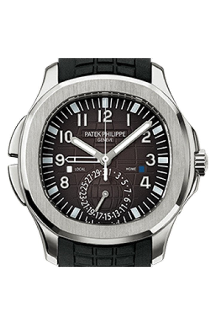 Patek Philippe Aquanaut Dual Time Black Dial Automatic Men's Watch 5164A-001(1:1 replica) - Elite Watch Atelier