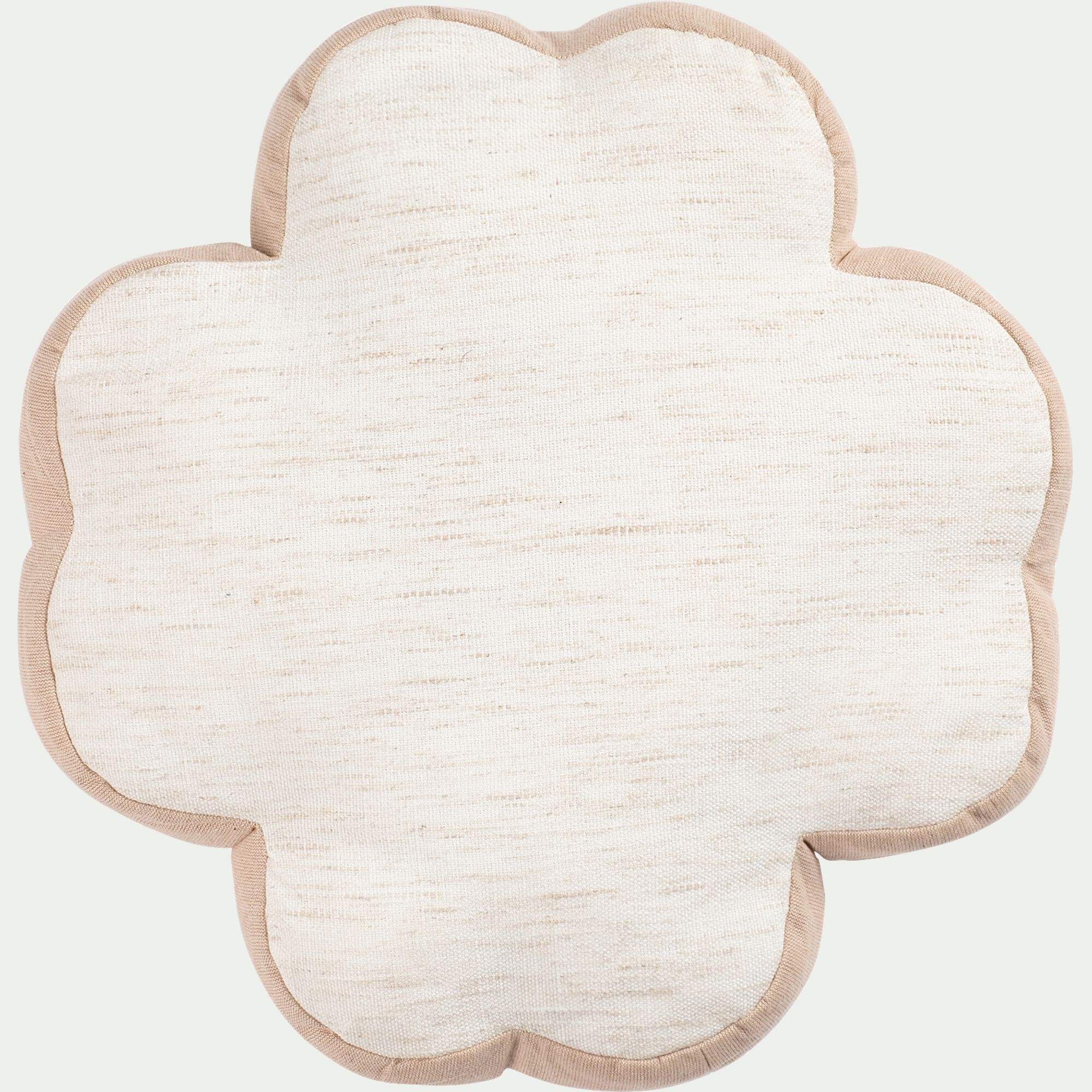 TREFLE - Coussin forme trèfle 35x35cm - beige