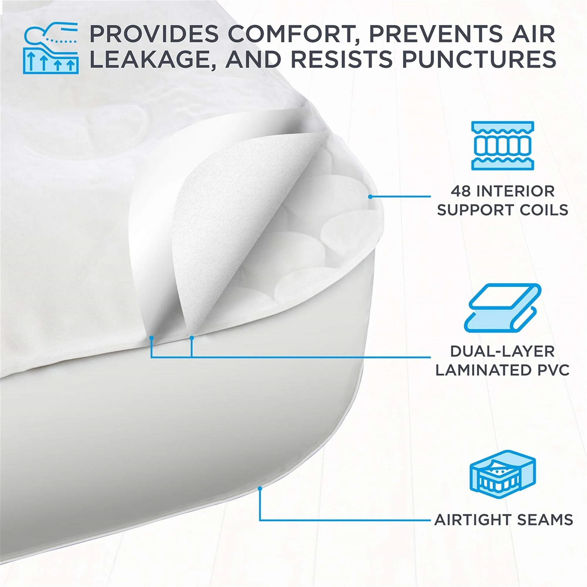 Ivation EZ-Bed 10 in Portable Air Beds with Built-in Pump, Full - Image 16