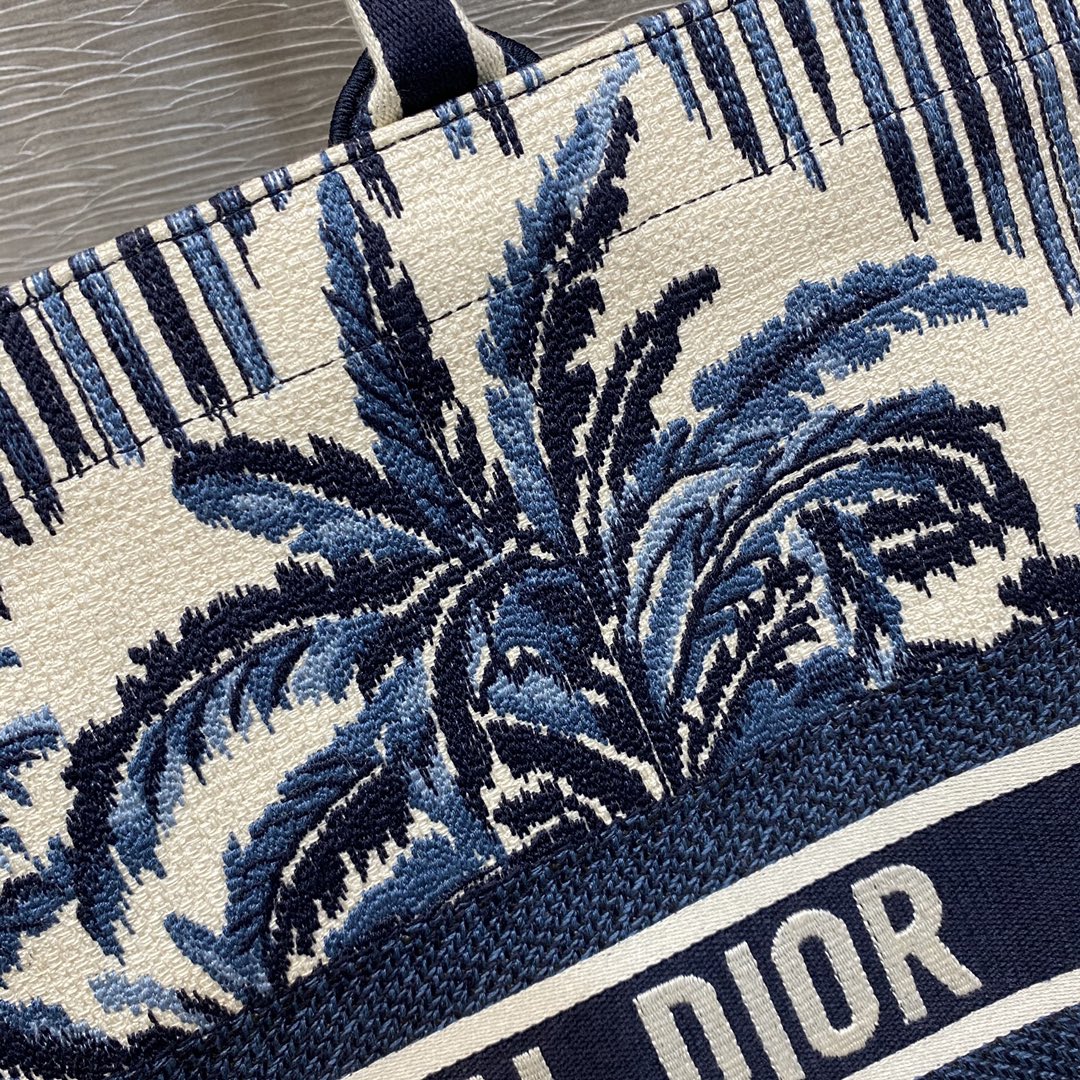 Christian Dior Large Dior Book Tote Blue For Women 16.5in/42cm CD M1286ZRIW1:1High-quality replica