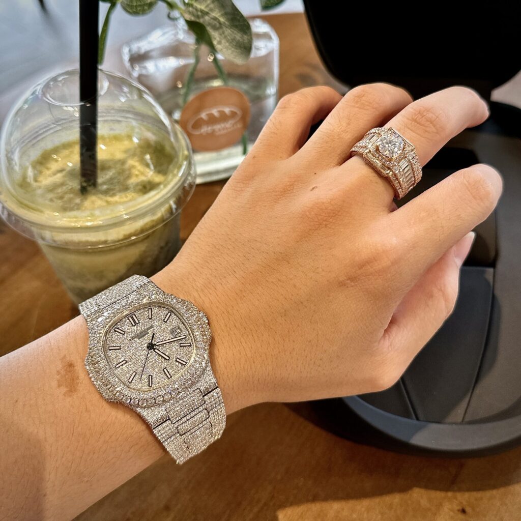 Patek Philippe Best Fake Watches Nautilus 5719 Full CZ 40mm - Top club