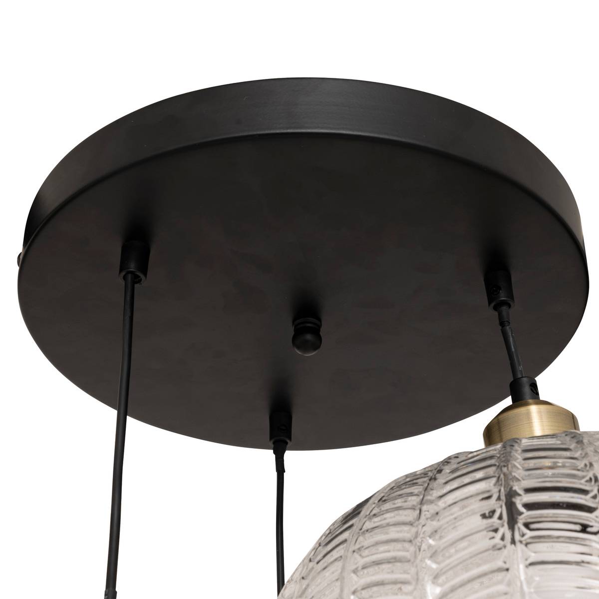 Pendant Light "Tissa" Transparent, H.114 cm