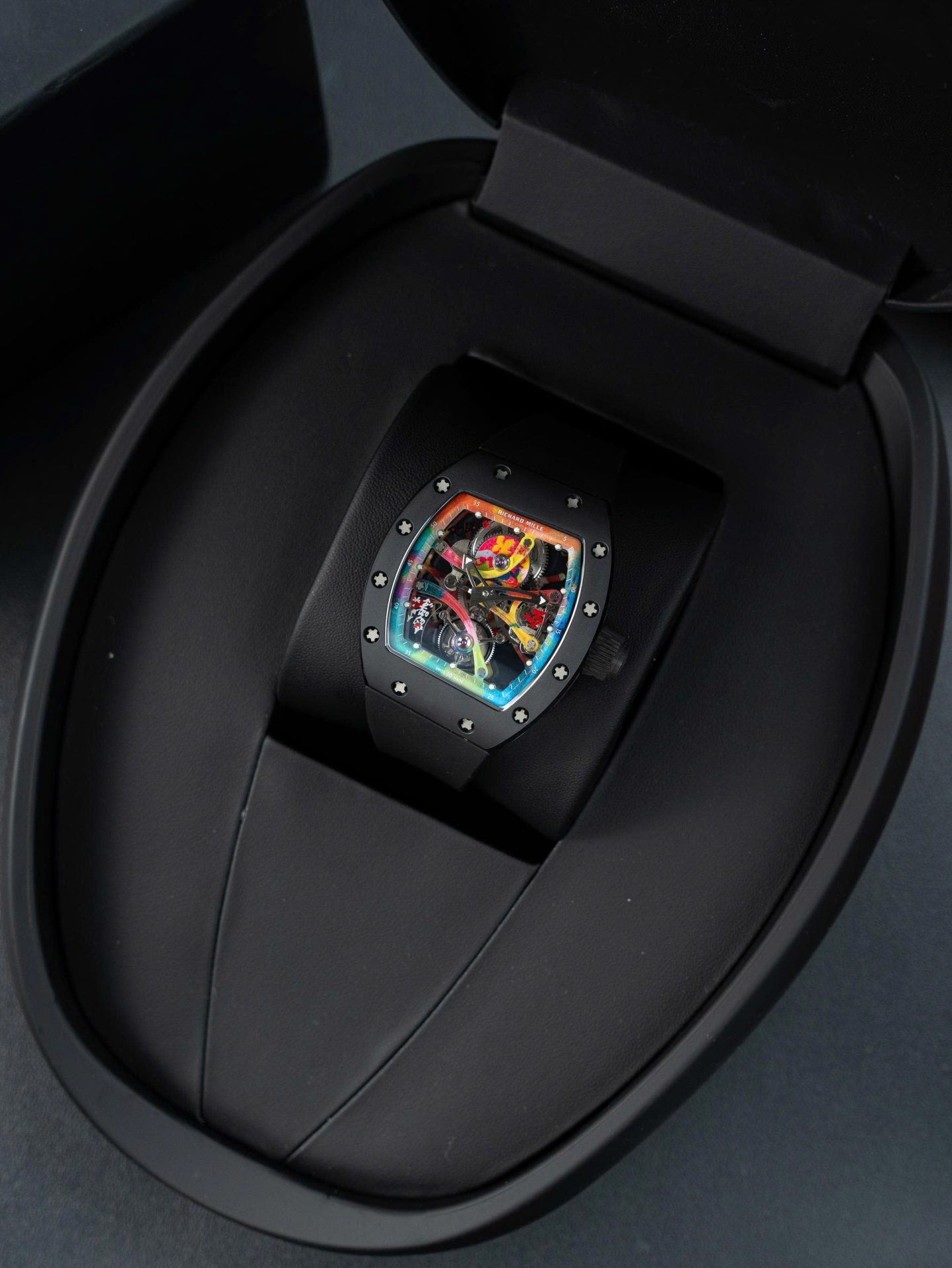 Richard Mille RM68-01 Cyril Kongo Imitation Watches Black Ceramic Rubber Strap 45mm - Elite Watch Atelier