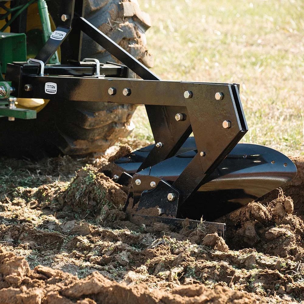 Titan Attachments 3 Point 21" Double Bottom Moldboard Turn Plow Fits Category 1 Tractors, Tow-Behind Dual Turning Plow Rotates Soil to Aerate, Tillage, Soil Prep - Image 6