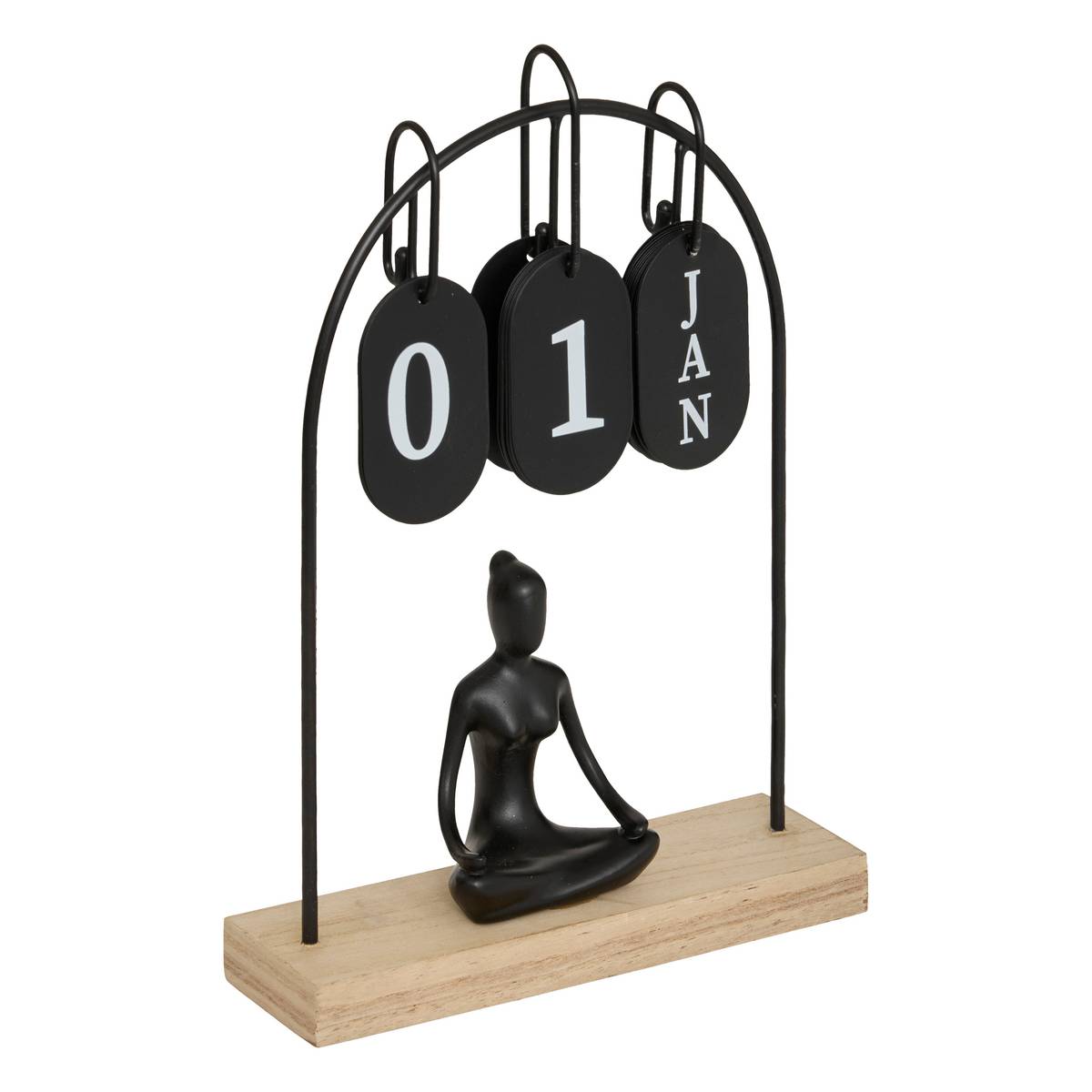 Decorative Calendar "Yogi" 20x6 cm