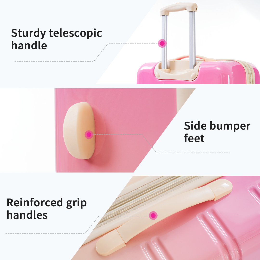 3 Piece Luggage Sets, Hard Shell Suitcase 20/24/28 Inches with TSA Lock and Spinner Wheels, Expandable Lightweight Travel Luggage for Men Women, Multicolor purple - Image 15