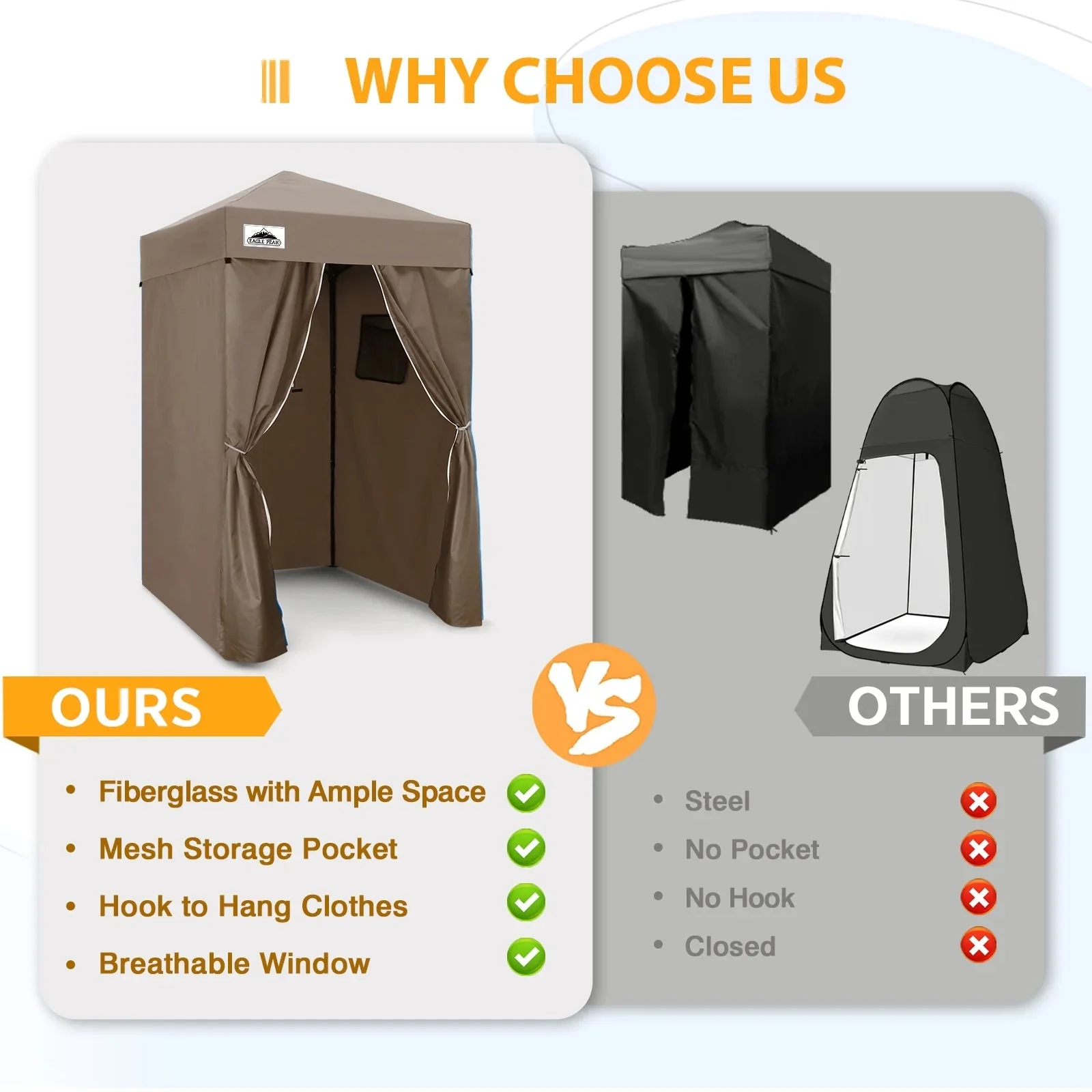 EAGLE PEAK Ultra Compact 4 ft x 4 ft Pop-Up Changing Room Canopy - Flex - Image 82 EAGLE PEAK Ultra Compact 4 ft x 4 ft Pop-Up Changing Room Canopy - Flex - Image 82