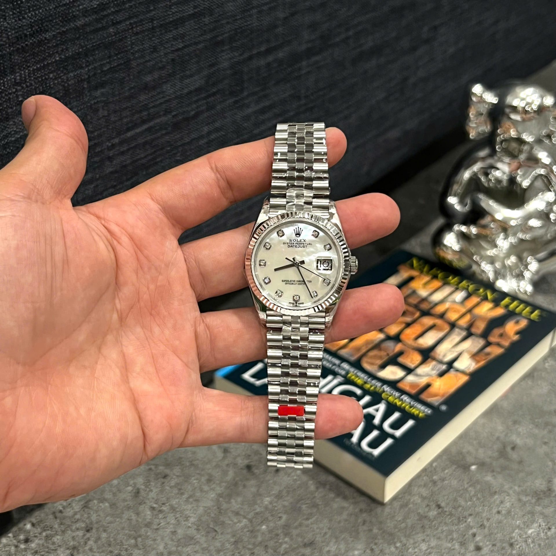 Rolex DateJust 126234 Luxury Replica Watches Mother Of Pearl   Moissanite Dial VS Factory 36mm - Elite Watch Atelier