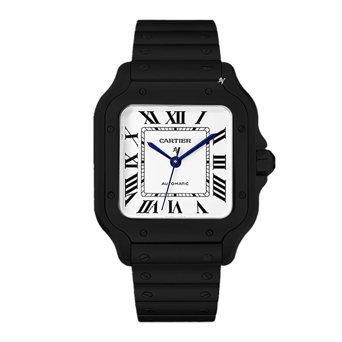 Fake Cartier Replica Watch Santos Limited Edition Black DLC-PVD(1:1 replica) - Top club
