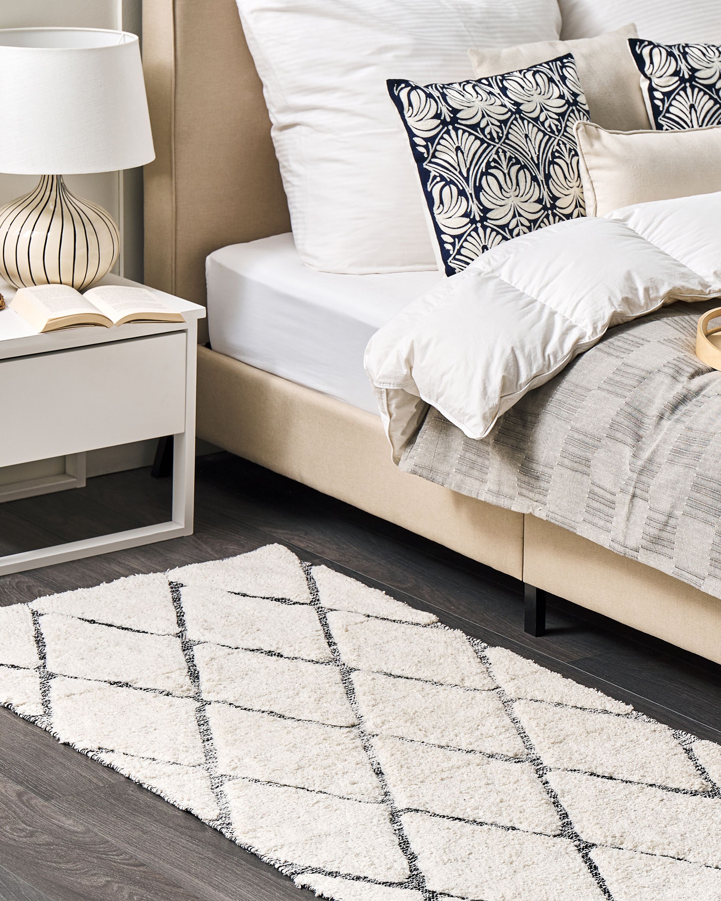 Rug PENDIK Light Beige 80 x 150 cm Cotton