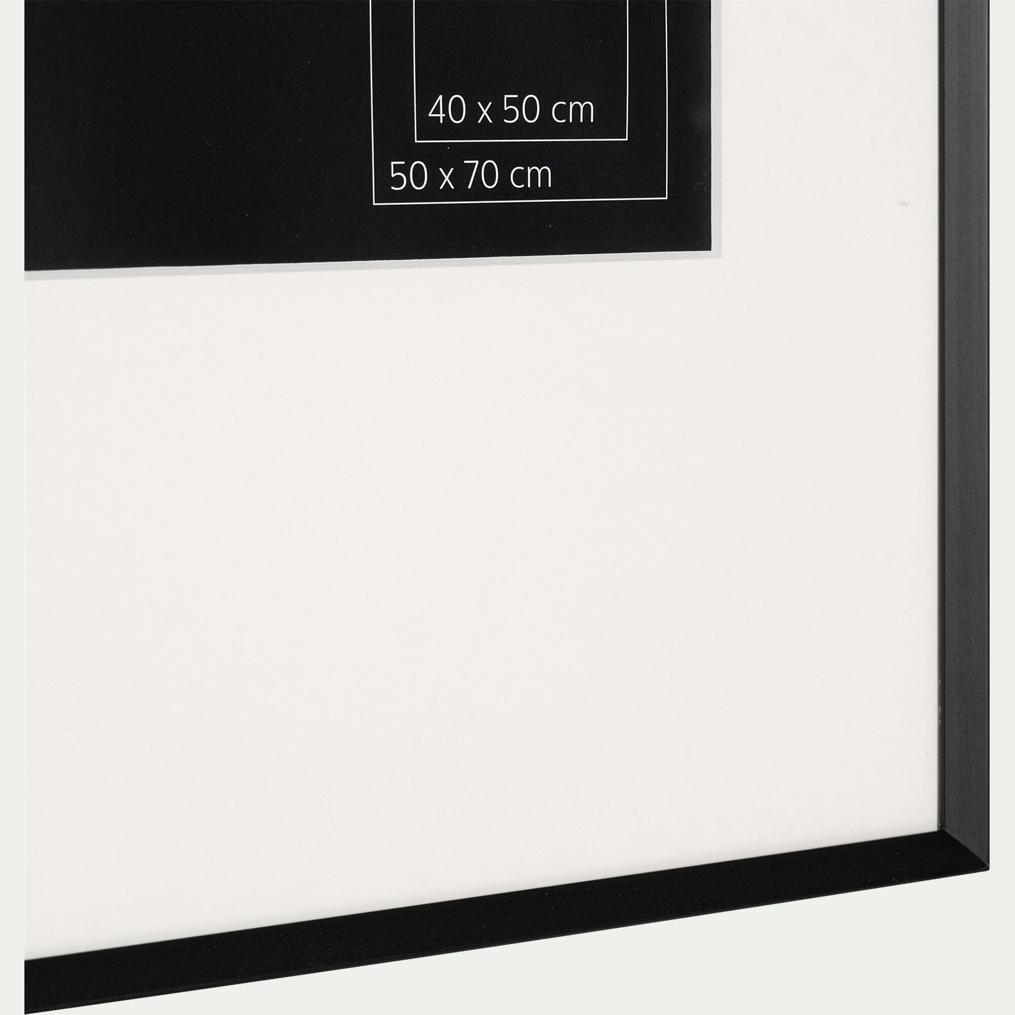 TREVISE - Cadre en aluminium 50x70cm - noir