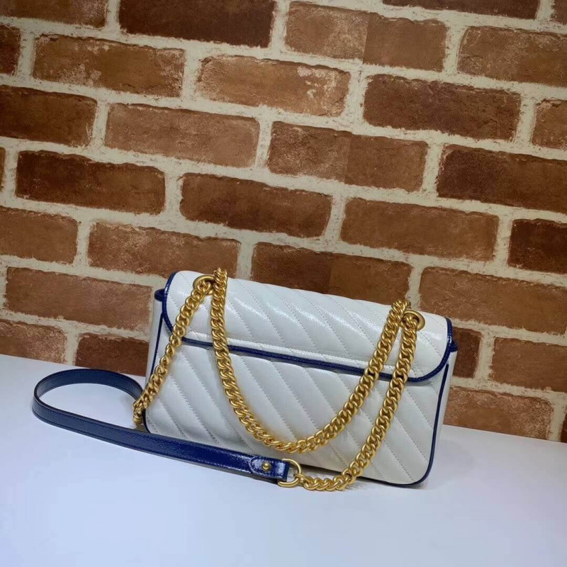 Replica Gucci Gg Marmont Small Shoulder Bag 443497 White1:1High-quality replica