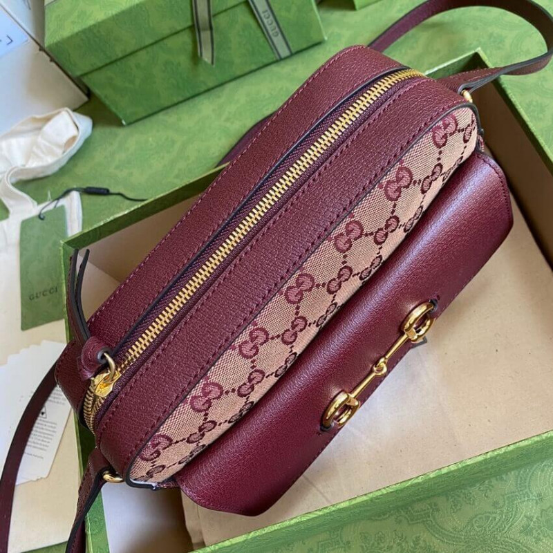 Replica Gucci Horsebit 1955 Small Bag In Burgundy 6454541:1High-quality replica