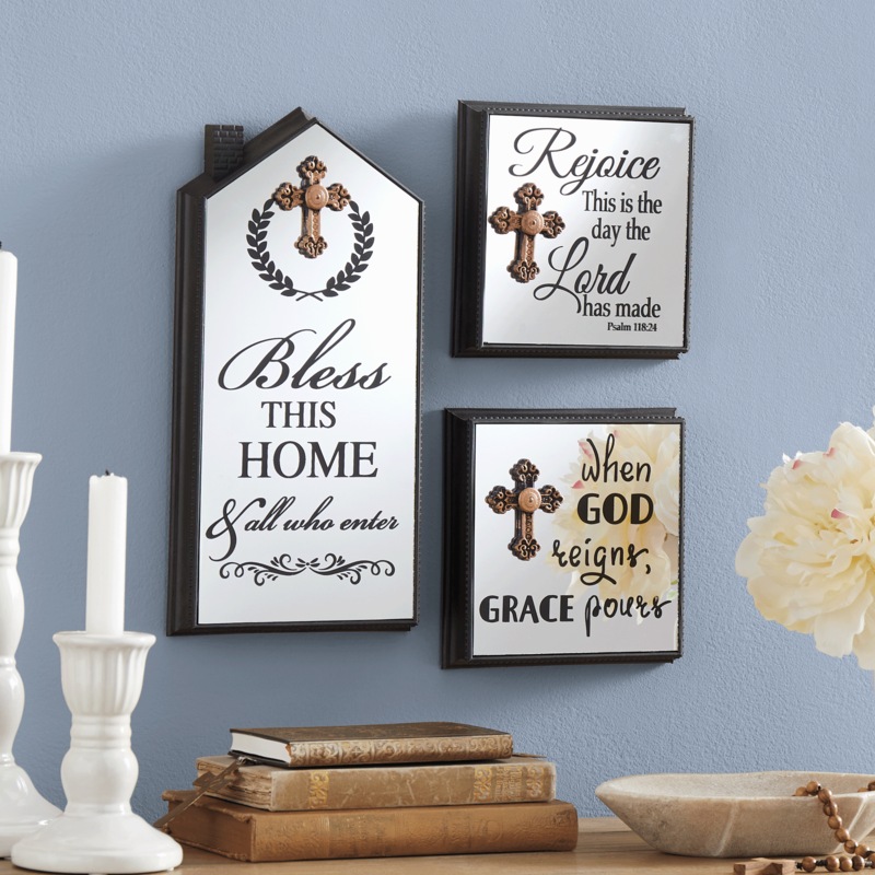 Set of 3 Devotional Mirrors - MIDNIGHT VELVET CATALOG
