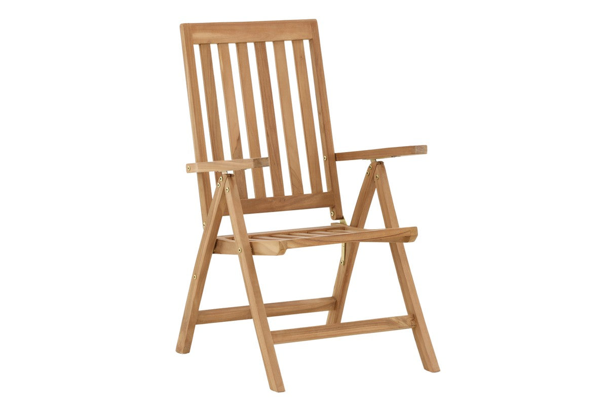 Rebellenclub Crema Verstelbare Tuinstoel - Naturel Hout
