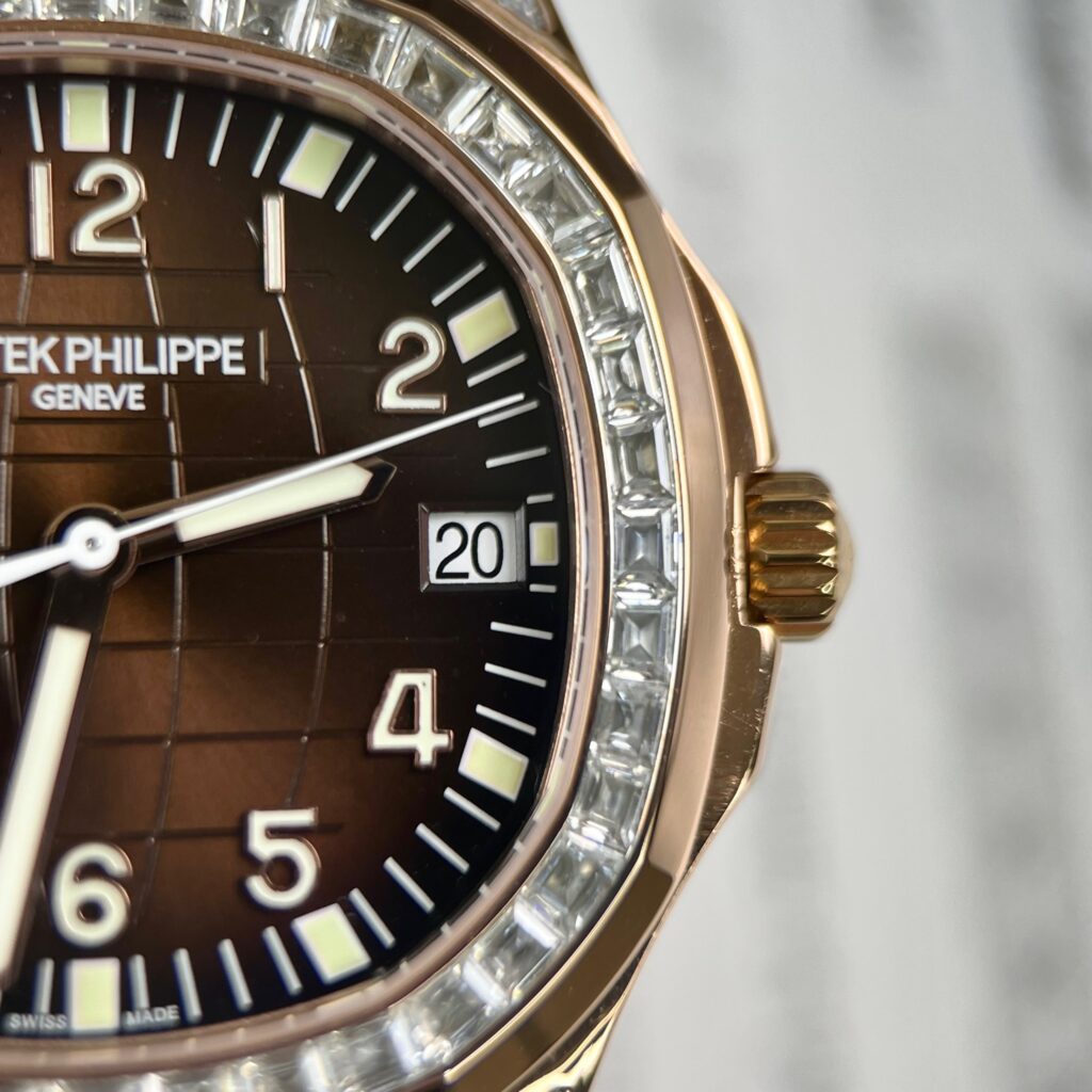 Patek Philippe Aquanaut 5167R Replica Watch Gold Wrapped Moissanite 40mm - Top club