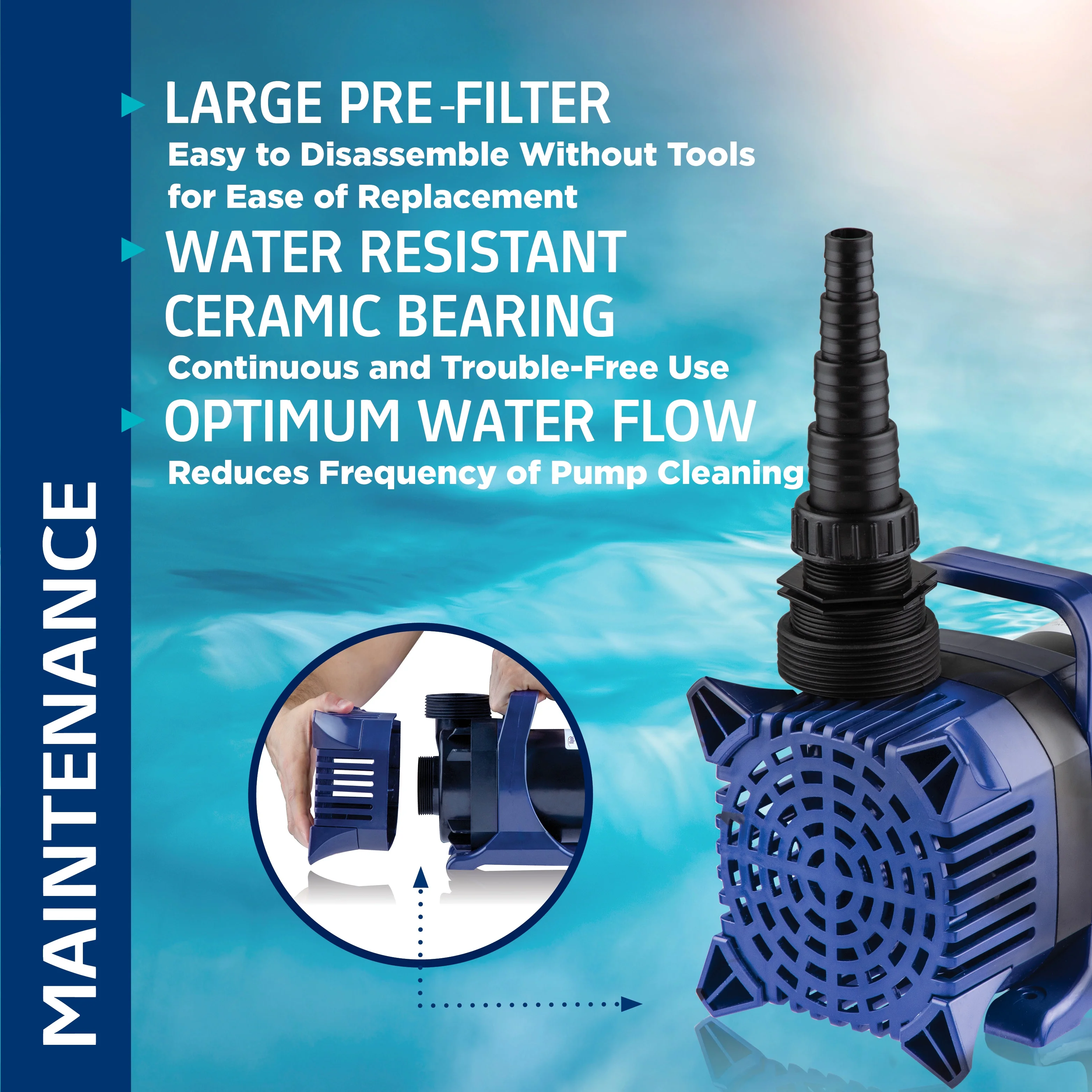 Alpine Corporation 2100 GPH Cyclone Pond Pump Submersible - Image 30