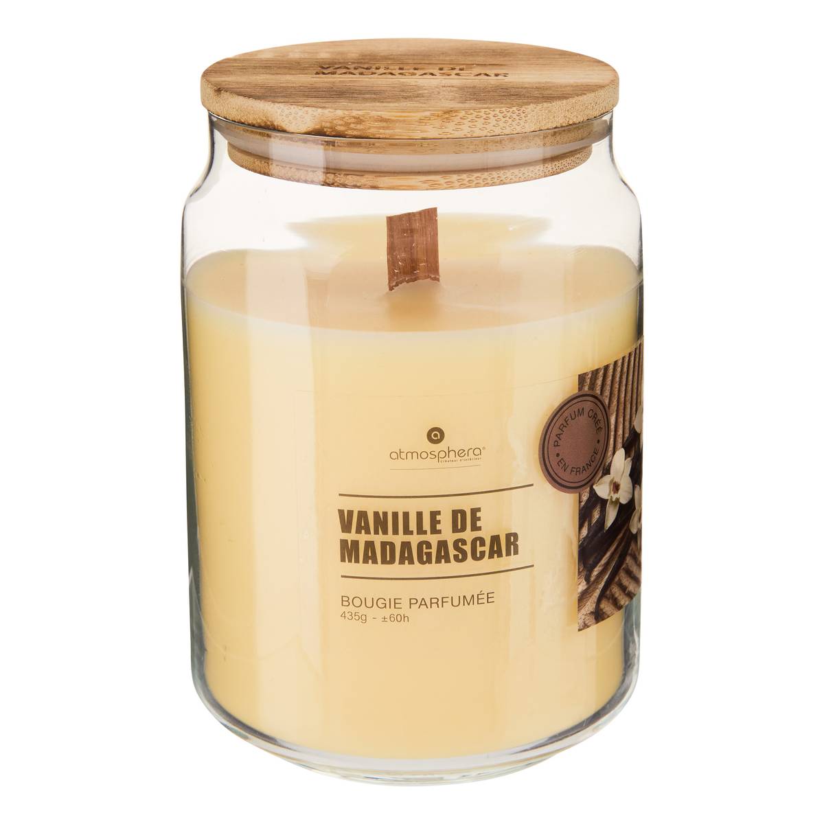 Scented candle round "Viky" Scent Gourmet, Vanilla, 435g