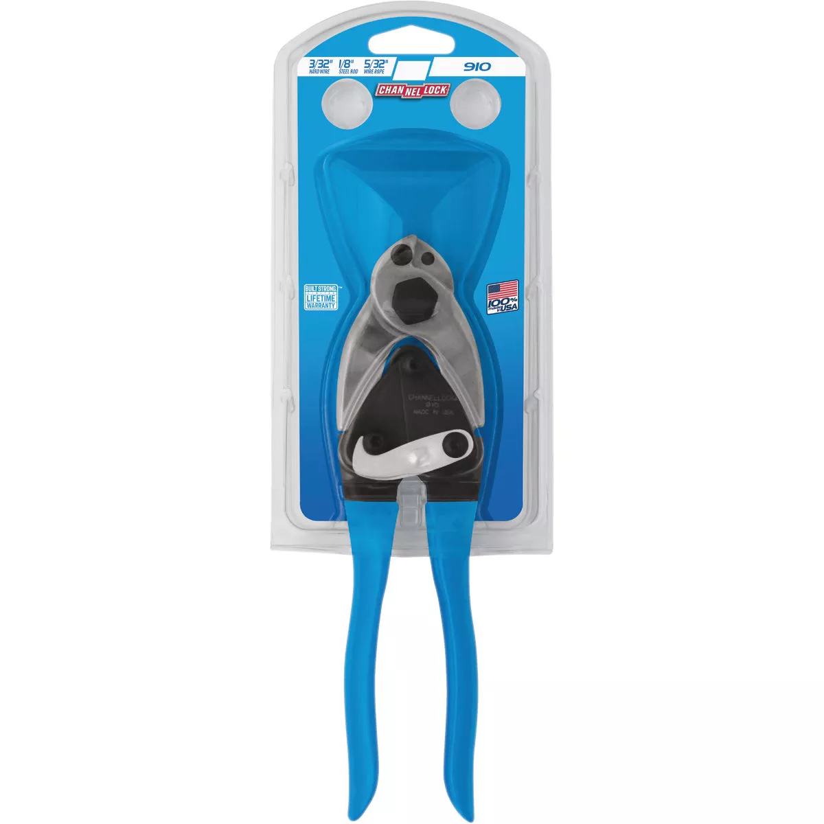 Channellock 9 In. 3/32 In. Hardwire & 5/32 In. Wire Rope Cable Cutter