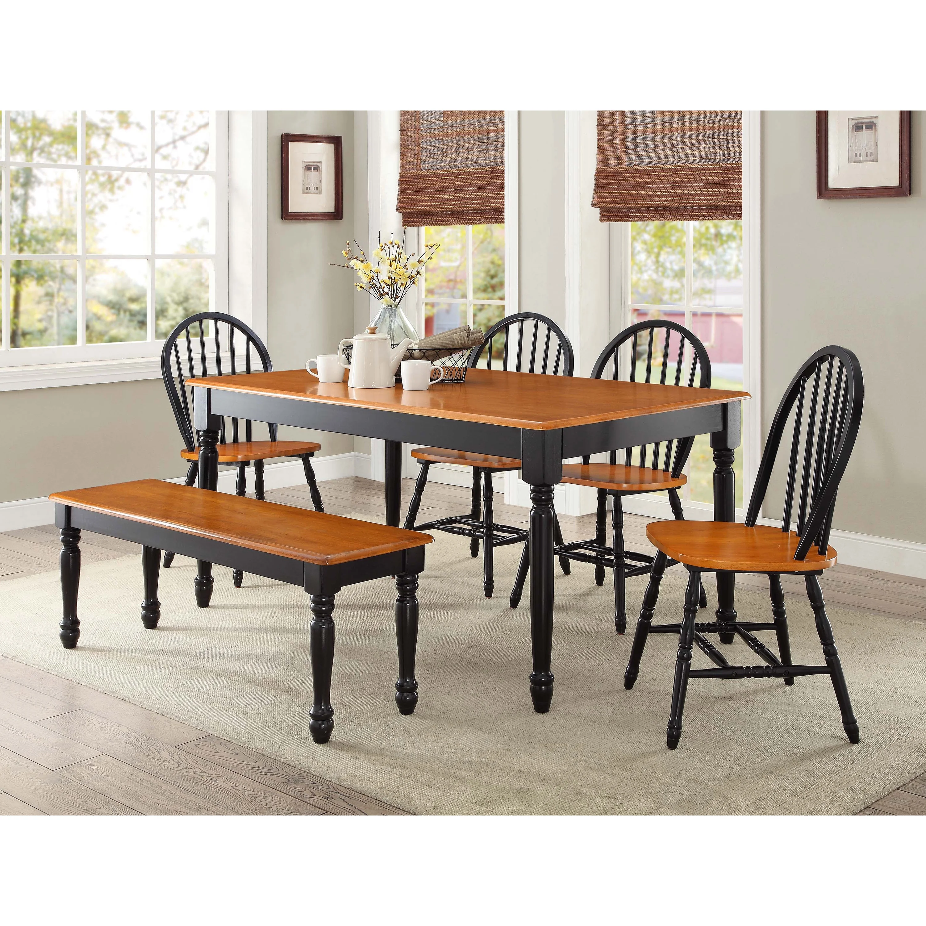Better Homes and Gardens Autumn Lane Farmhouse Dining Table, Multiple Finishes - Image 17