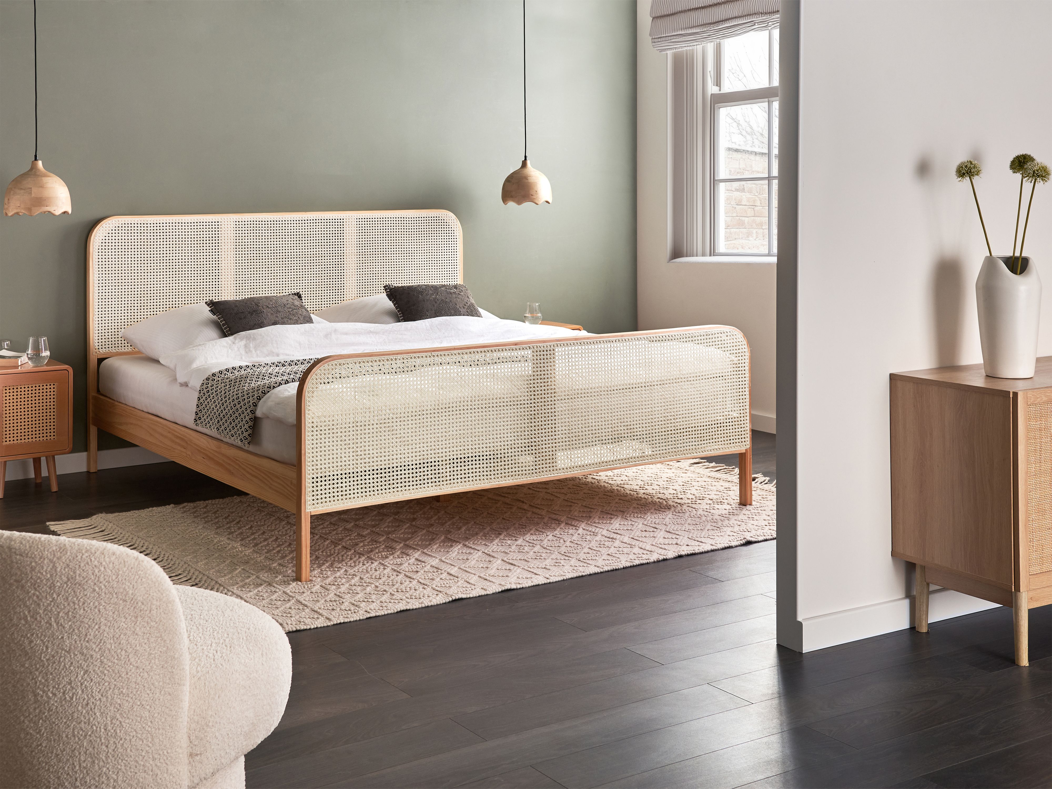 Bed Pine Wood GONFARON 180 x 200 cm (EU Super King) Light Brown