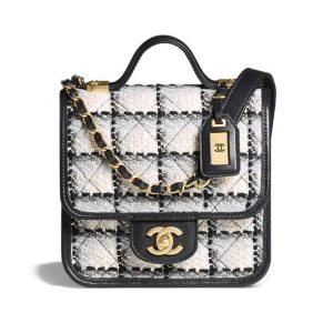 Chanel Classic Medium Blue Lambskin Rainbow Hardware – CB0311:1High-quality replica