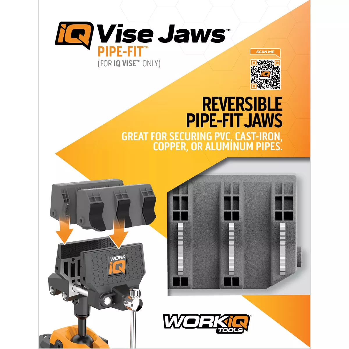 IQ Vise Pipe-Fit Vise Jaws