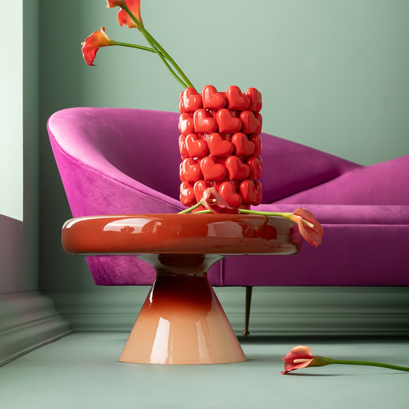Kare Design Rici Salontafel rood 60cm