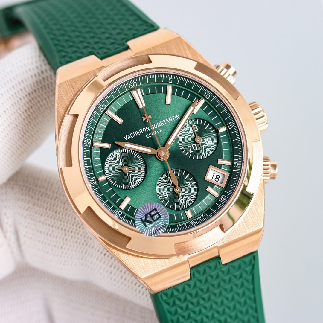 Fake Vacheron Constantin Replica Watch Overseas chronograph 42.5 MM PINK GOLD 5520V/210R-B966 TWF(1:1 replica) - Top club