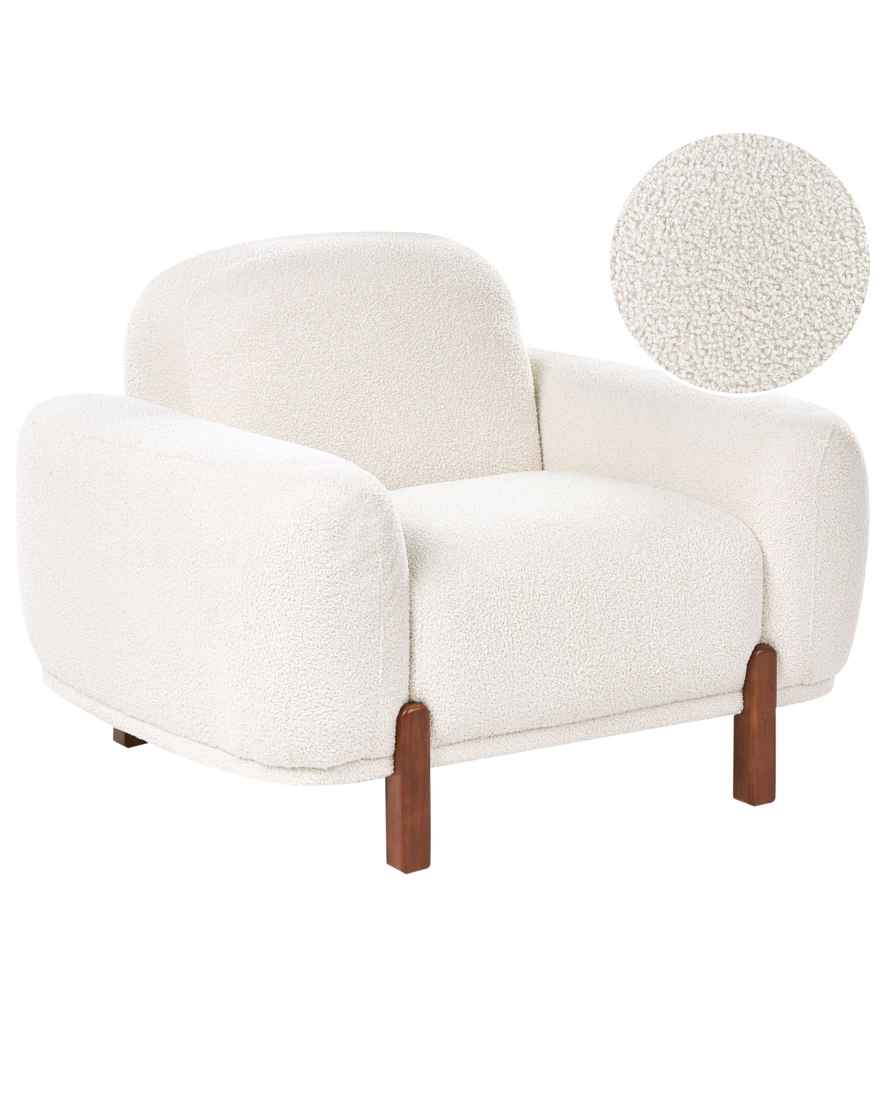 Armchair ODNES Boucle White