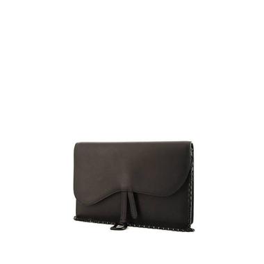Dior Slim Saddle handbag/clutch in black leather1:1High-quality replica
