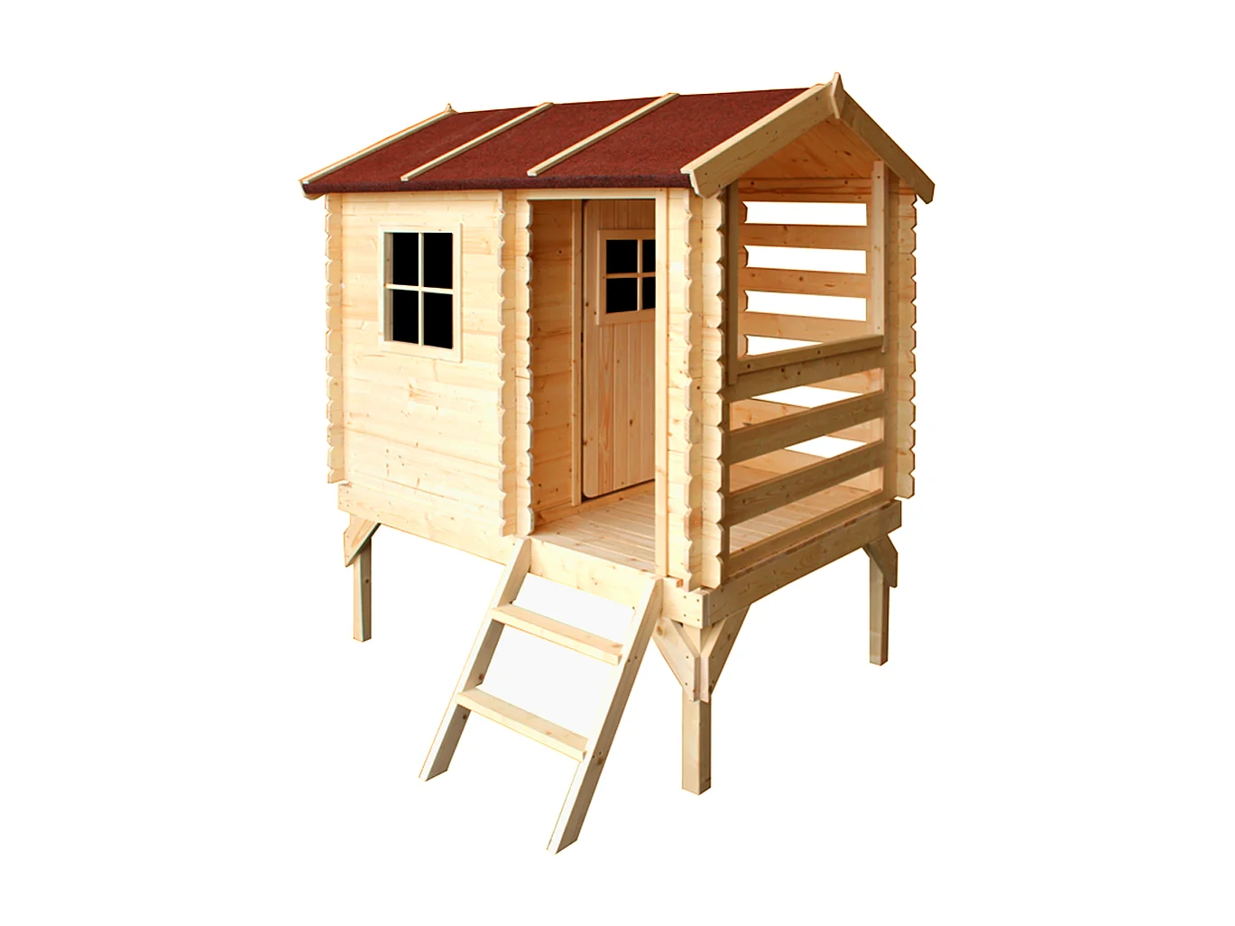Maison en bois pour enfants - 182x146xH205cm/1.1m2 - M501B